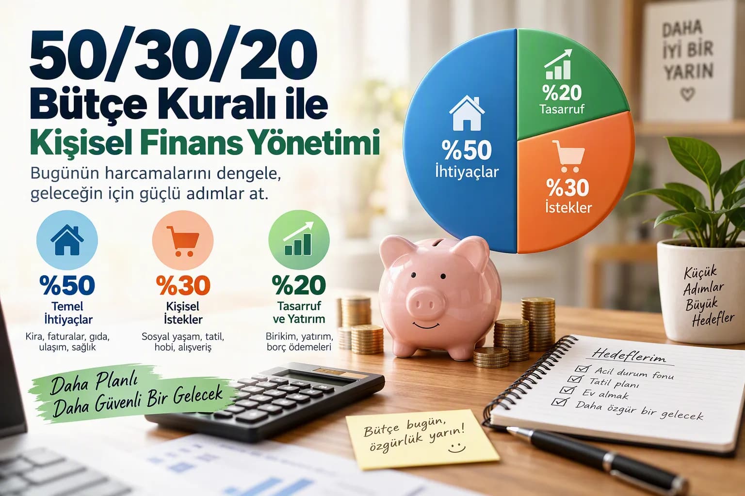 50/30/20 Bütçe Kuralı ile Kişisel Finans Yönetimi